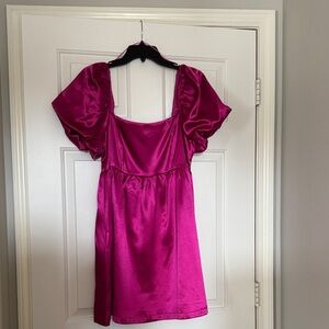 TCEC Fuchsia Midi Dress